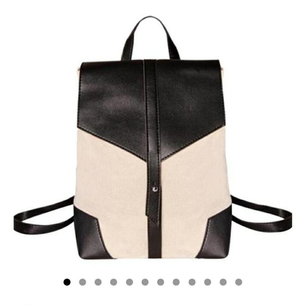 Deux Lux Black and Cream Women's Backpack